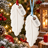 Custom Photo In Loving Memory Memorial Feather Ceramic Ornament HO82 904048