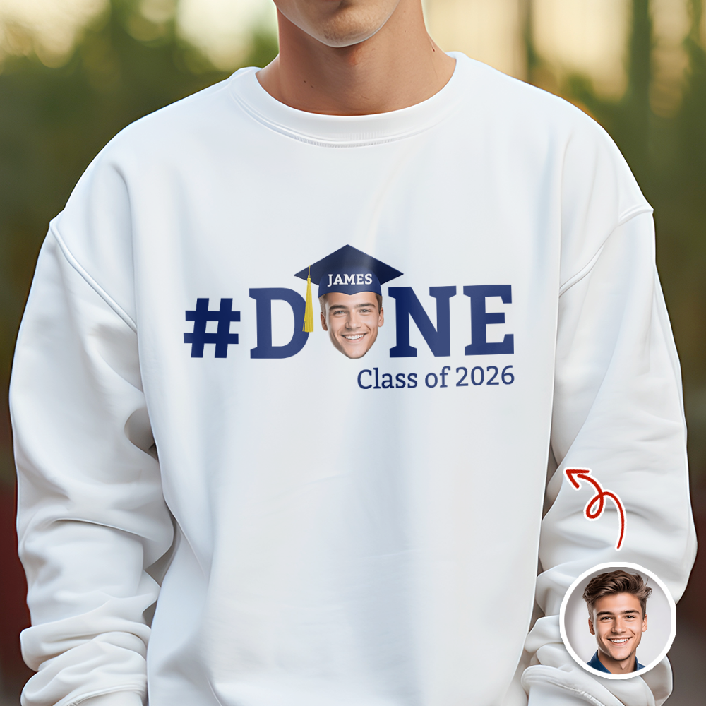 Custom Photo Done 2026 Graduate - Graduation White Shirt HA75 920470