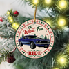 Custom Car Photo Oh What Fun It's To Ride Acrylic Ornament, Christmas Gift for Car Lovers CH07 180572