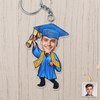 Custom Funny Face Class of 2026 Graduation Keychain, Personalized Gift for Graduate TH10 169163