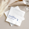 Custom God Bless Baptism Napkins With Cross, Baby Shower & Religious Party Decor LM32 899899
