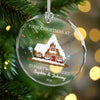 Personalized First Christmas At Glass Ornament, New Homeowner Holiday Decor HO82 903608