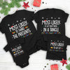Colored Lights Most Likely To Family Matching Shirts Personalized Christmas Gift For Family CH07 899344