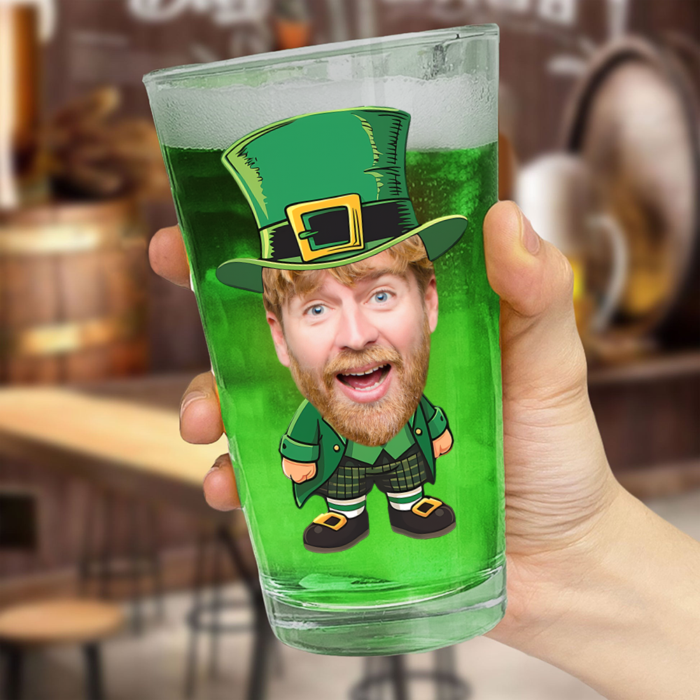 Custom Photo St. Patrick’s Day Beer Glass TH10 898051