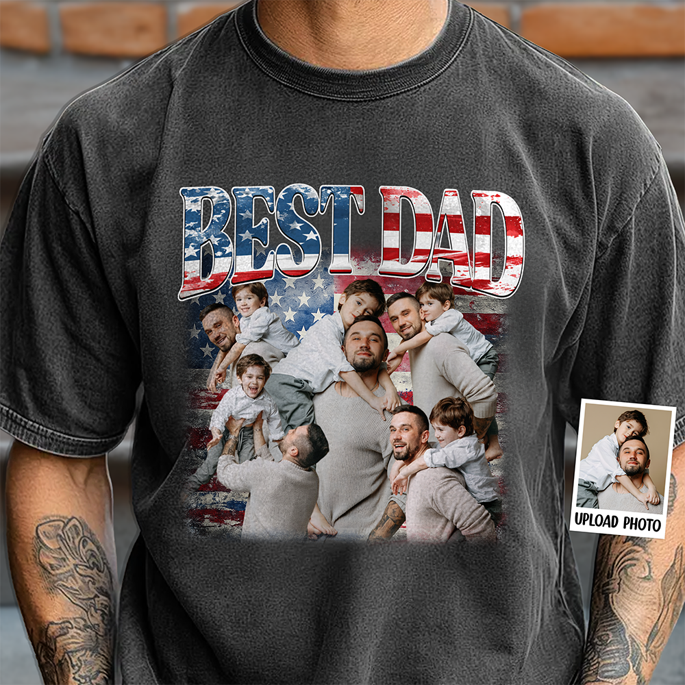 Custom Photo Best America Dad Comfort Shirt TH10 169305