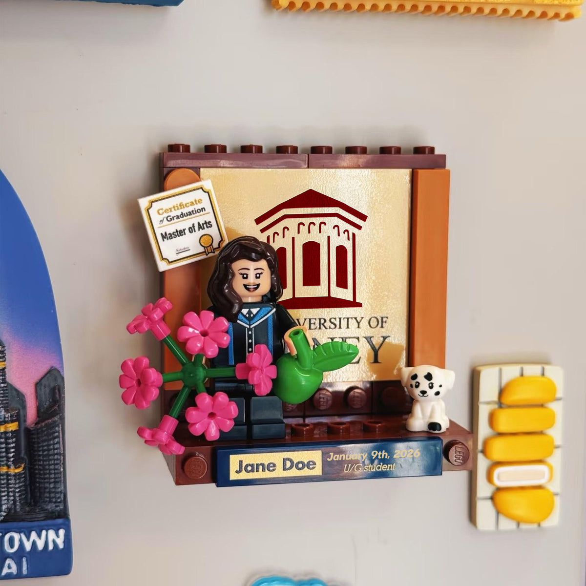 Personalized Graduation Minifigure Building Blocks Gifts - Eternal Keepsake Gift for Friends, Lovers, Desk Decor LM32 899289