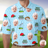 Best Dad By Par Polo Shirt Personalized Funny Face Photo Polo Shirt CH07 911126