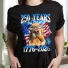 Custom Dog Cat Photo American Eagle Flag 250th America Anniversary Dark Shirt LM32 899083