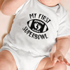 Personalized Name Baby's First Super Bowl Football Baby Onesie Shirt For Kids LM32 897829
