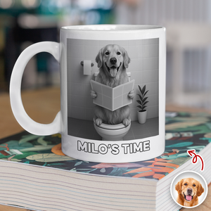 Custom Funny Photo Dog's Relax Time White Mug LM32 895061