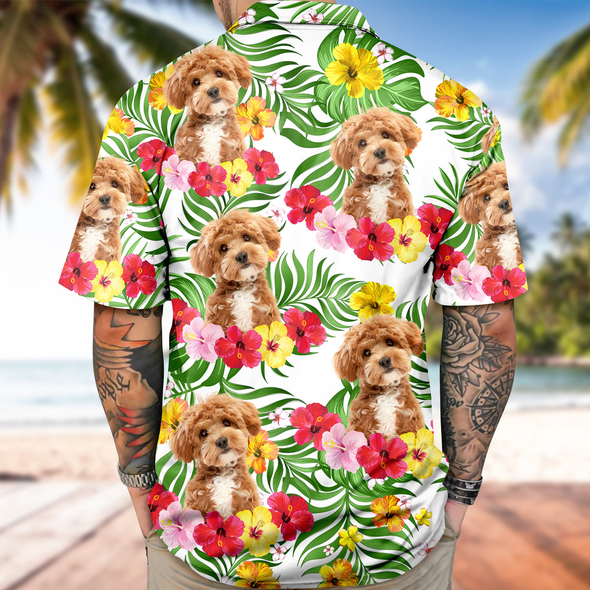 Custom Photo Aloha Dog Cat - Personalized Hawaiian Shirt Summer Gift CH07 896122