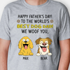 To The World Best Dog Dad Bright Shirt Personalized Gift For Father's Day HO82 893708