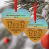 Our First Christmas As A Family Heart Shaped Ceramic Ornament HA75 897474