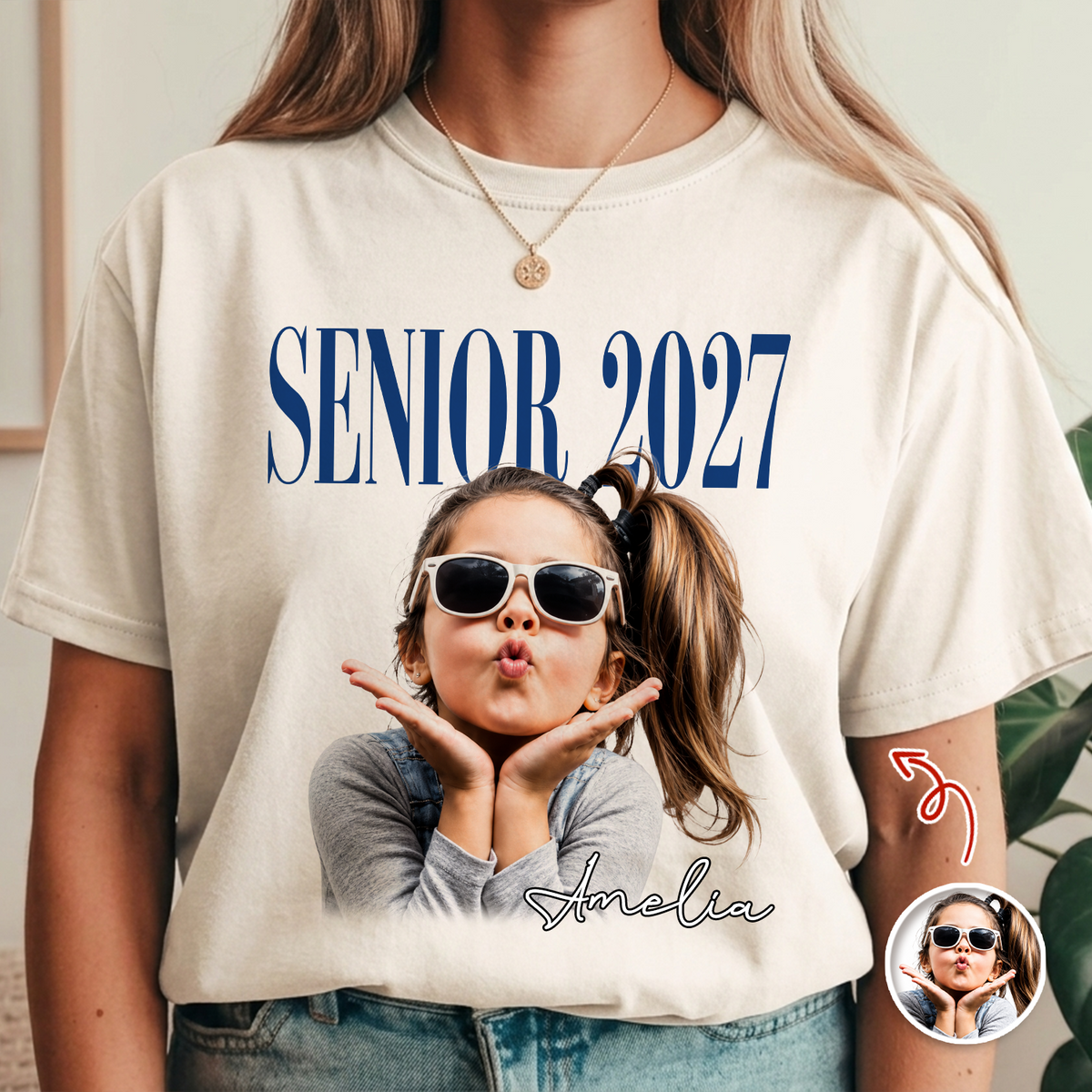 Personalized Photo Senior 2027 Vintage Comfort Shirt Back To School Gift HA75 922044
