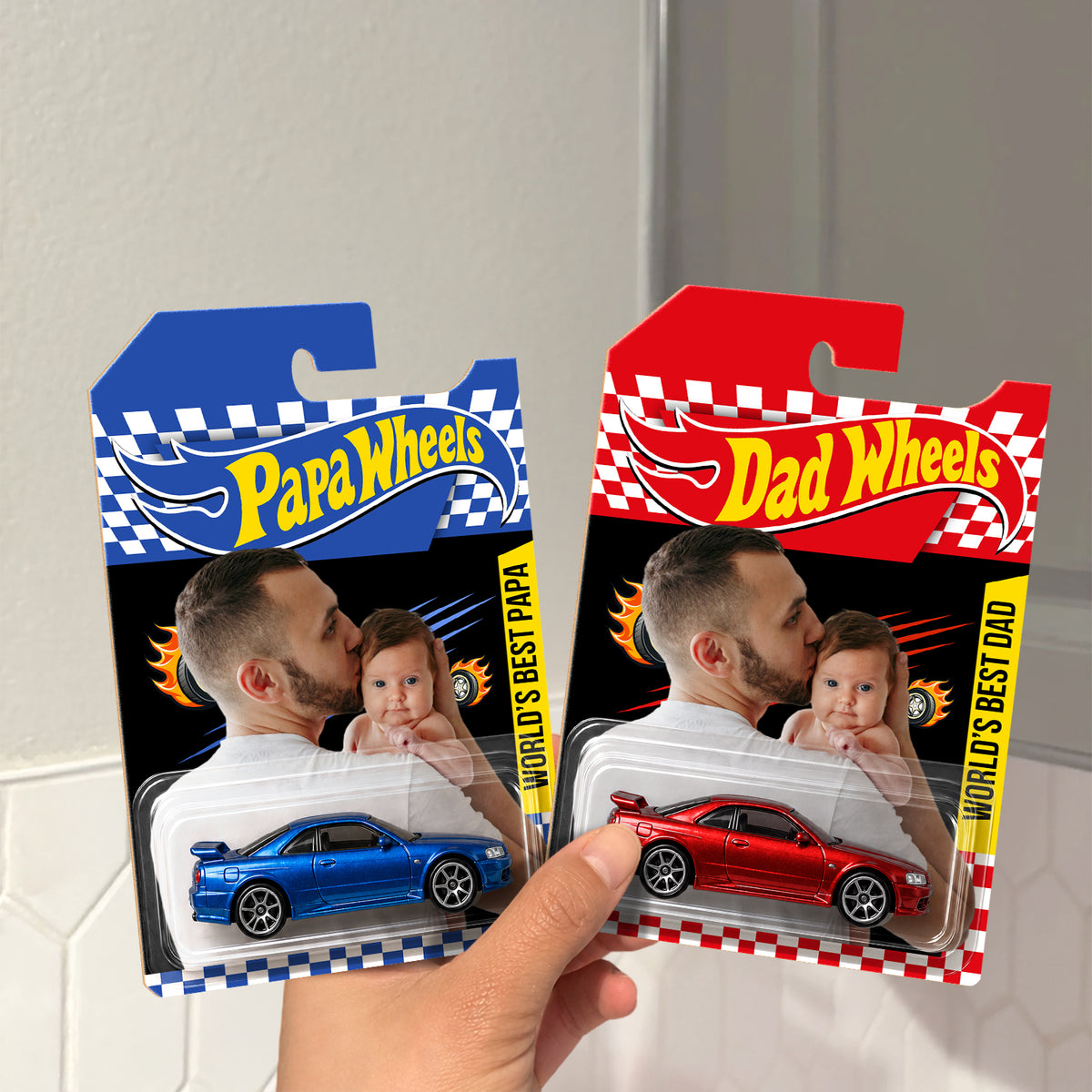 Custom Photo World's Best Dad Wheels Gift For Father’s Day CH07 911698