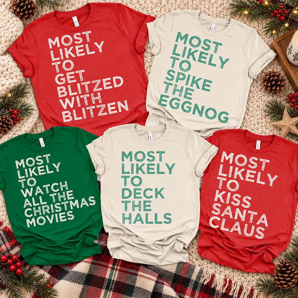 Personalized Most Likely To Family Christmas Shirt, Matching Holiday Outfit TH10 171419