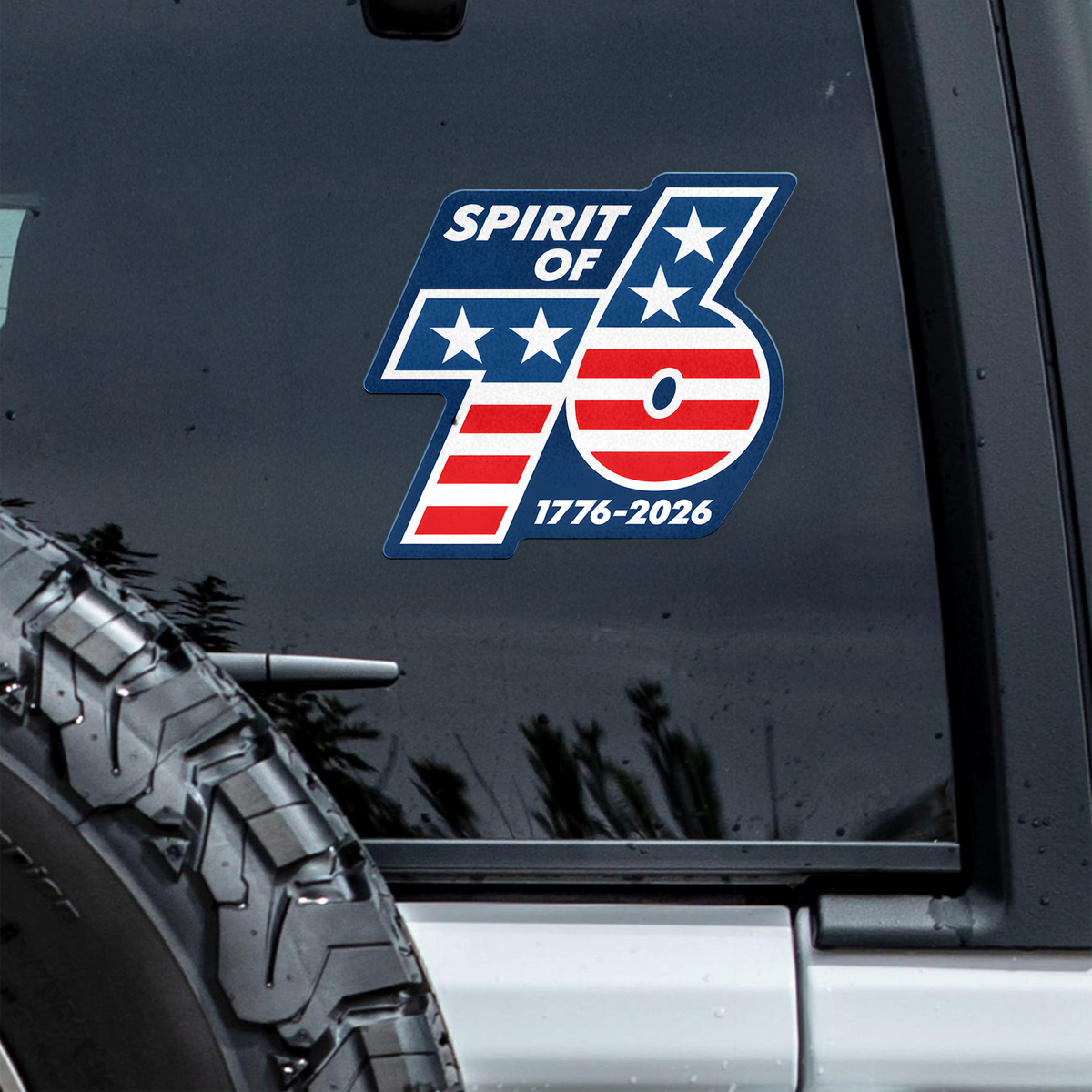 Spirit Of 76 1776 - 2026 Car Window Decal Sticker TH10 169231