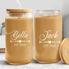 Custom Name Glass Can With Lid Gift For Family TH10 896921