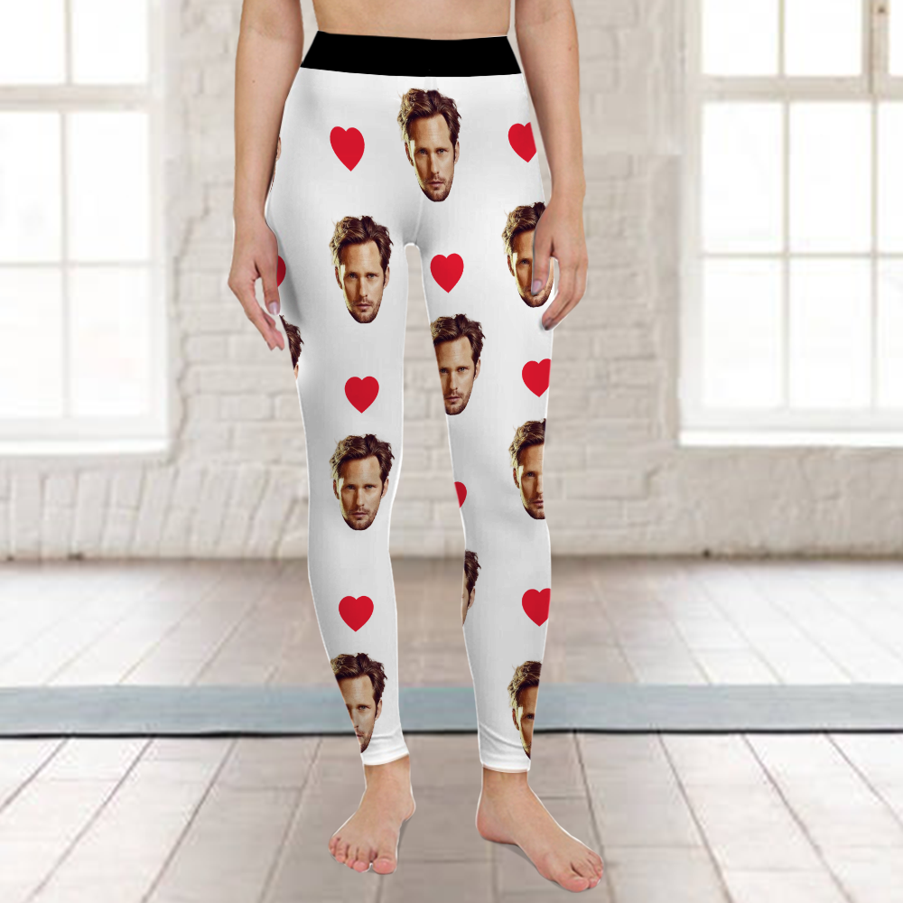 Custom Photo Face And Heart Icon Legging HO82 900514