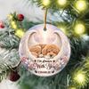 Custom Dog Photo I'm Always With You Memorial Ceramic Ornament HA75 919084