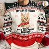 Custom Cute Cat Photo Ruled By Tiny Furry Overlord Ugly Sweater LM32 895585