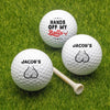 Personalized Hands Off My Balls Golf Ball Gifts for Men, Funny Gift HA75 898716