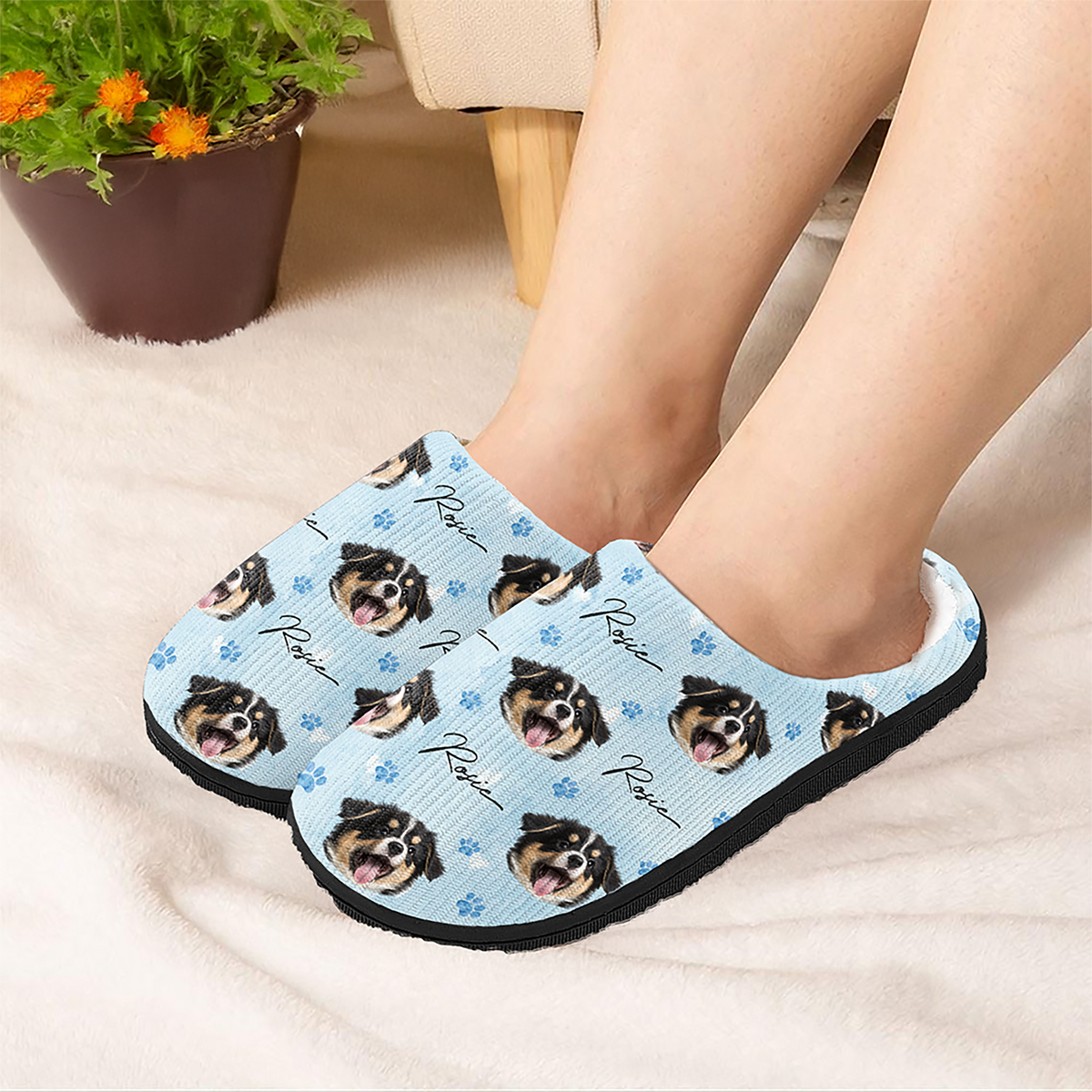 Custom Face Pet Slippers Gift For Dog Cat Lovers HA75 919576