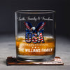 Custom Name Faith, Family & Freedom America 250 Years Patriotic Whiskey Glass LM32 897719