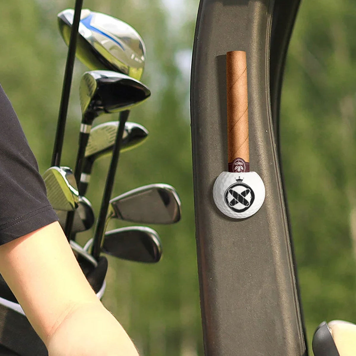 Personalized Magnetic Golf Ball Cigar Holder Gift for Golf Lover Cigar Lover HA75 898512