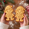 Custom Name Christmas Elf Cookie Cutter & Stamp, Christmas Baking Gift CH07 181102