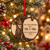 Personalized First Christmas as Mr & Mrs Layered Wood Ornament HA75 919268