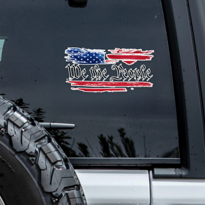 US Flag We The People Car Sticker TH10 898349