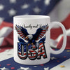 Faith, Family & Freedom America 250 Years Patriotic White Mug LM32 897359