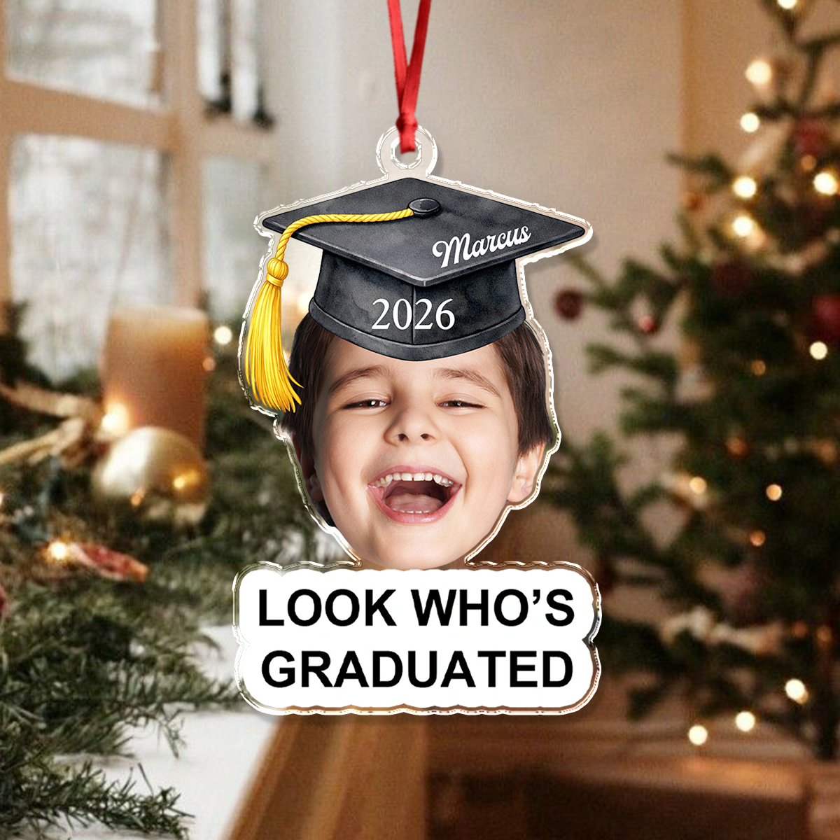 Custom Photo Childhood Look Who's Graduated Acrylic Ornament TH10 171283