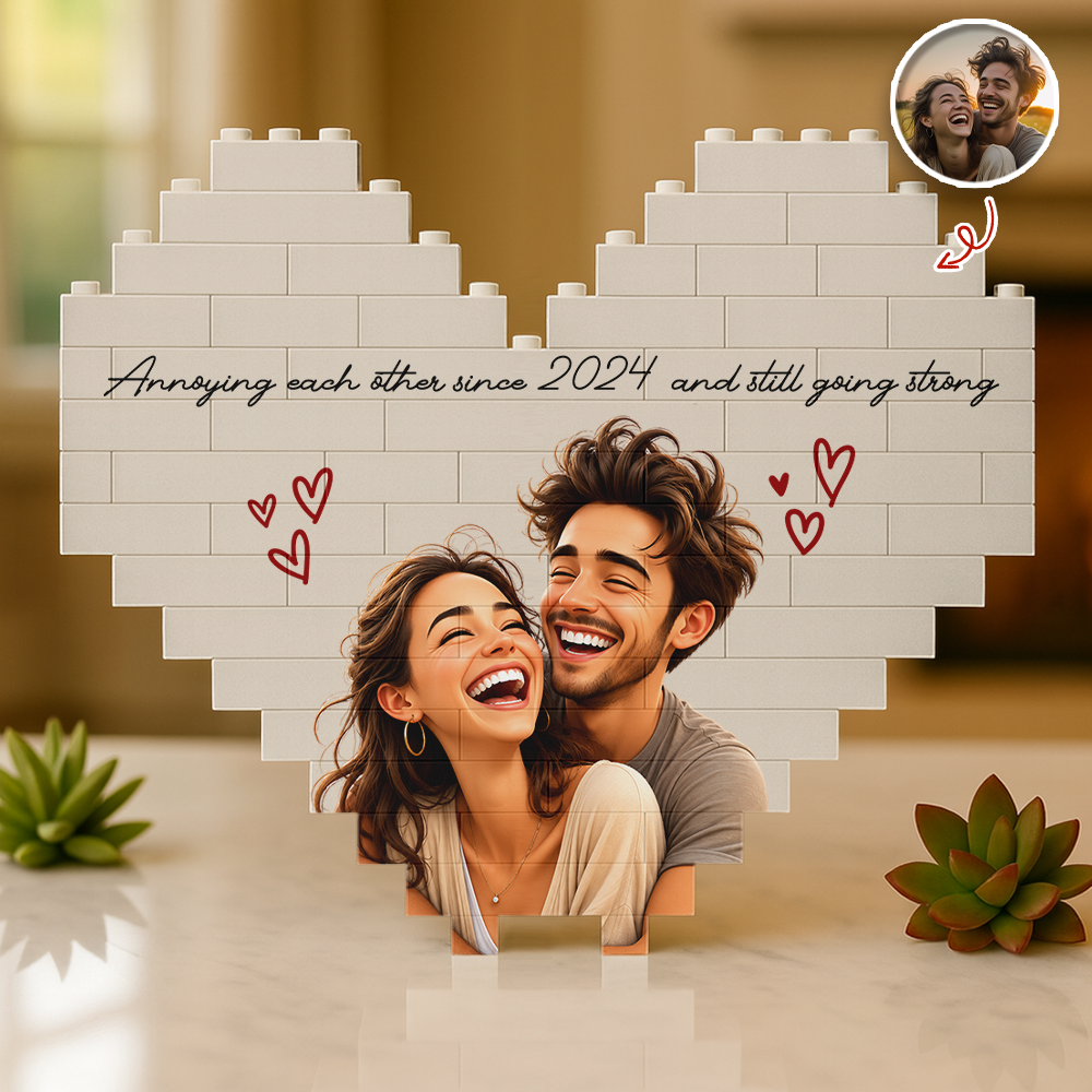 Custom Photo I'm Yours Building Brick Block For Couple TH10 170275