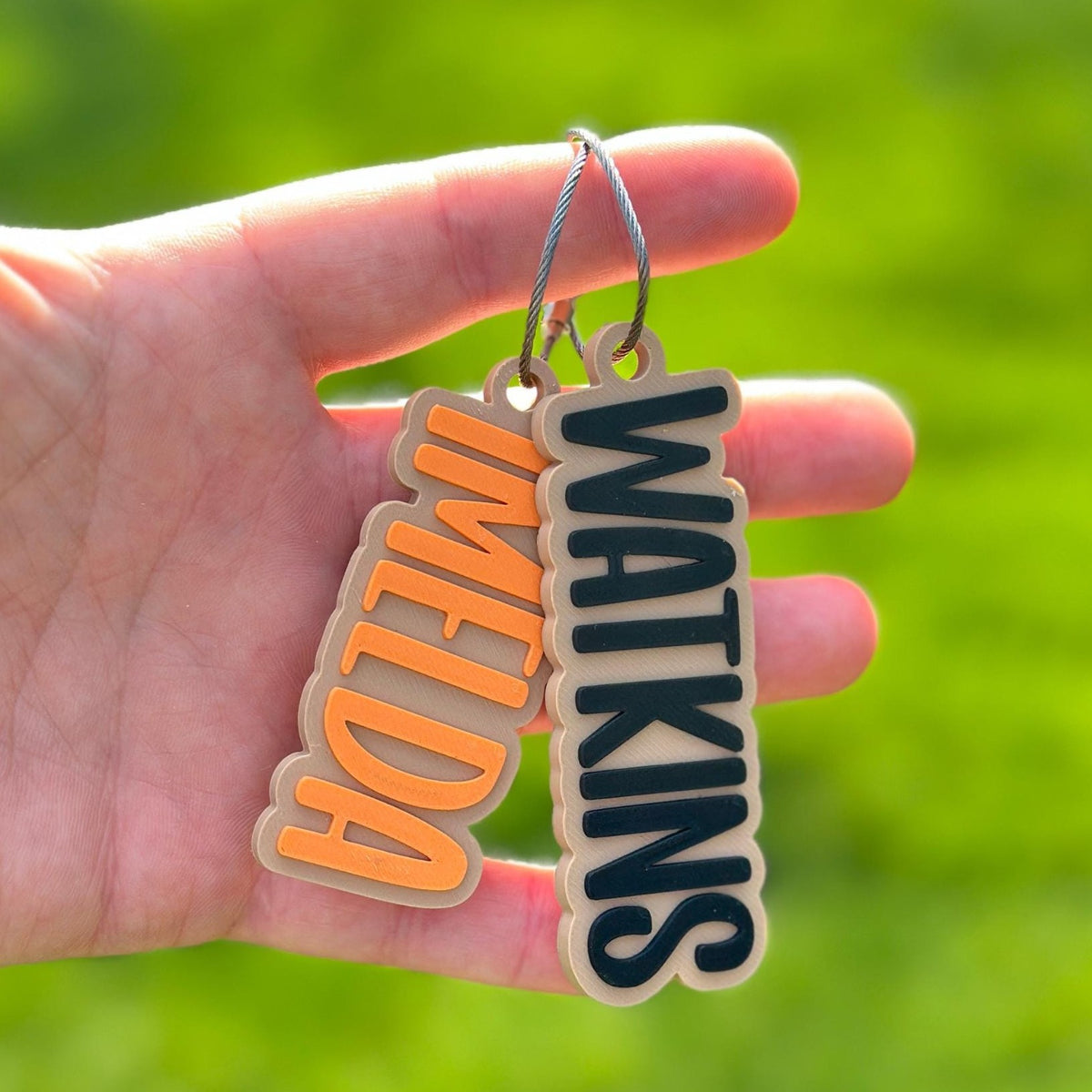 Custom Name Keychain Diaper Bag Tag, Label Bag Charm Kids Keychain LM32 669539