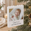 Custom Baby Photo And Name First Christmas Building Blocks Ornament TH10 170817