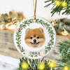 Customize Dog Photo Ceramic Ornament For Christmas HO82 903786