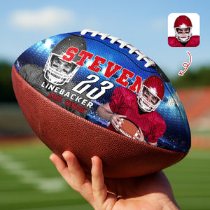 Personalized Football Ball With Photo, Text & Colors Gifts For Football Lovers CH07 910012