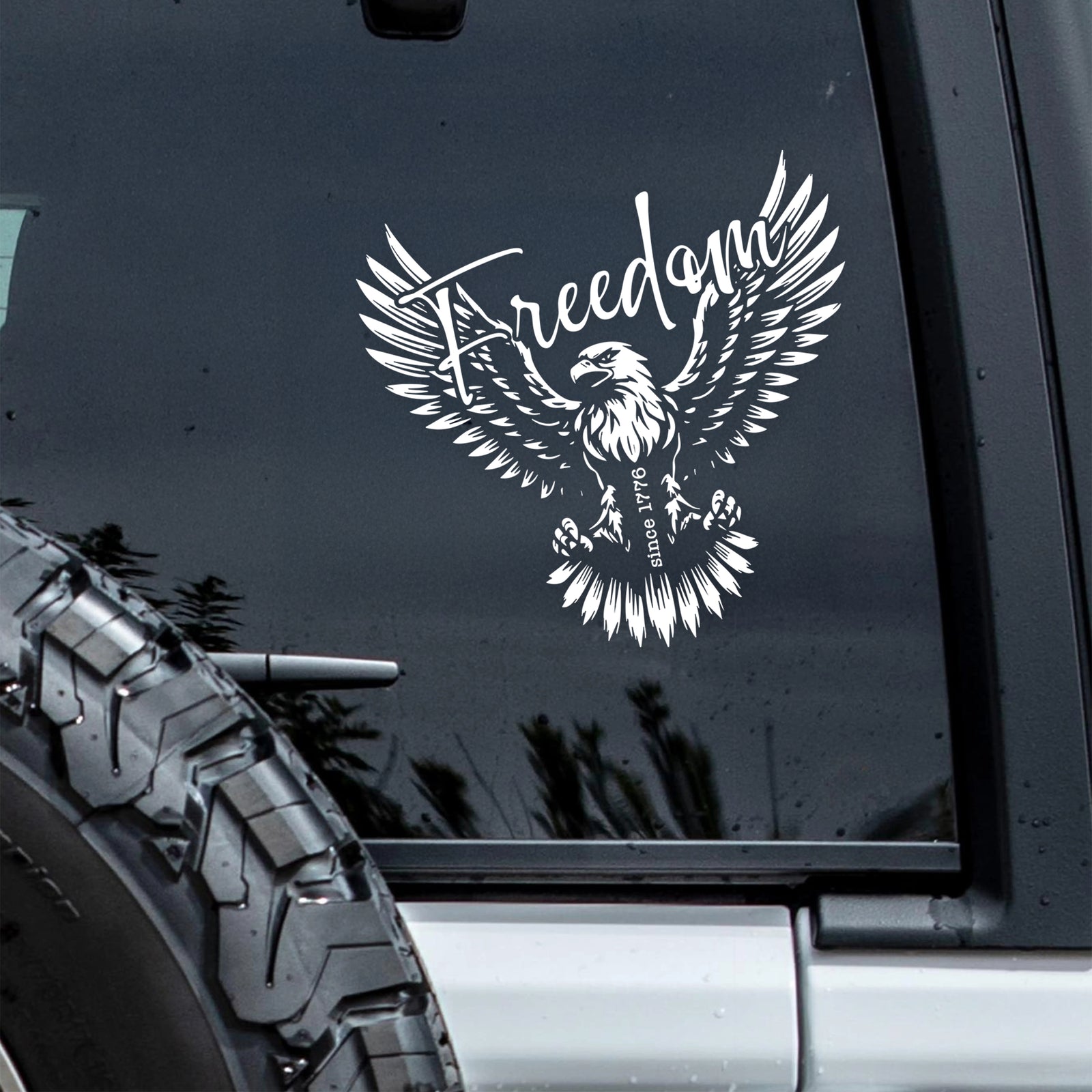 American Freedom Since 1776 Car Window Decal Sticker HA75 898962