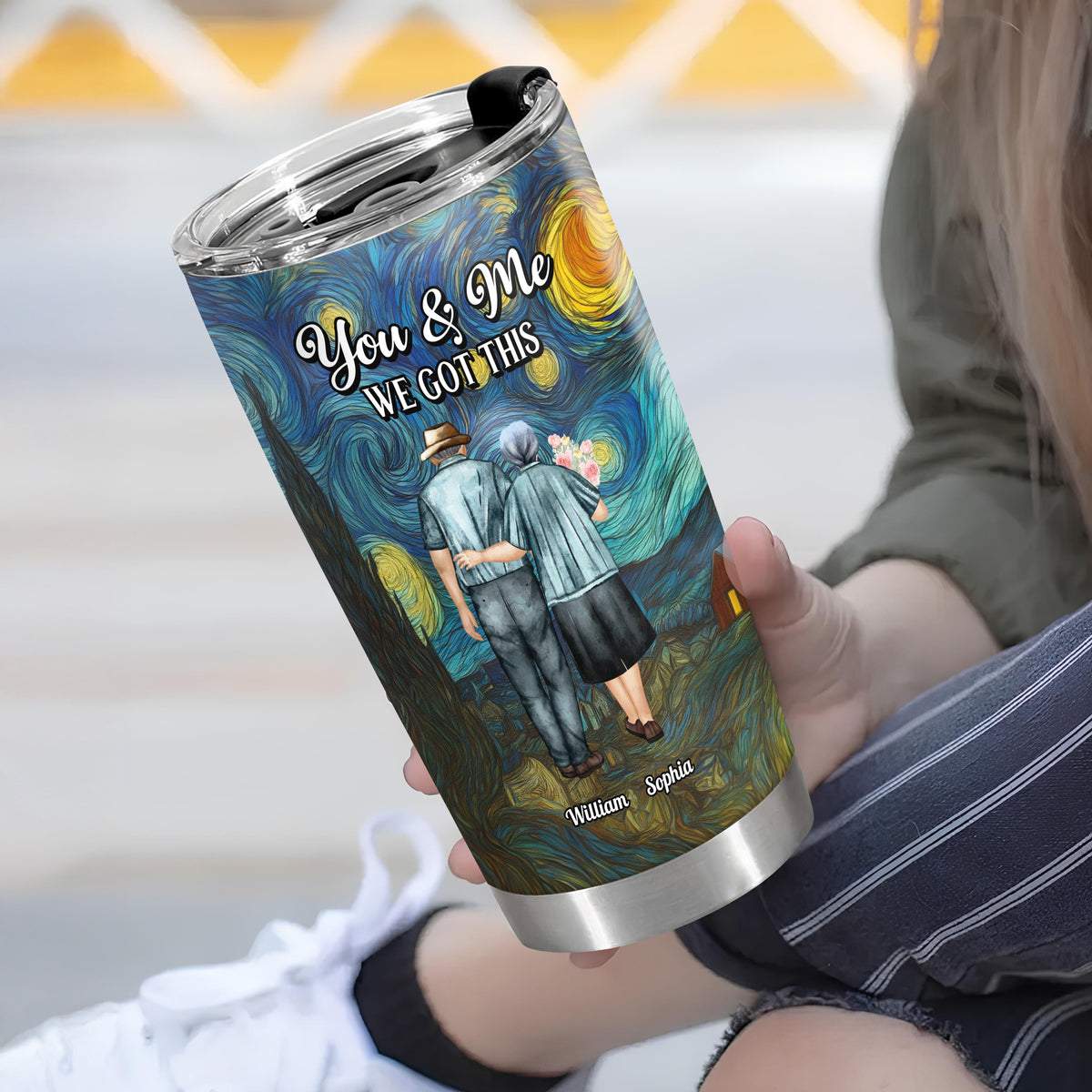 You & Me We Got This Starry Night Personalized Fat Tumbler Anniversary Gifts For Couple CH07 896528