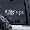 We the People Skull American Flag Car Window Decal Sticker HA75 898968