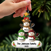 Custom Snowman Family Acrylic Ornament Gift For Christmas HO82 900074