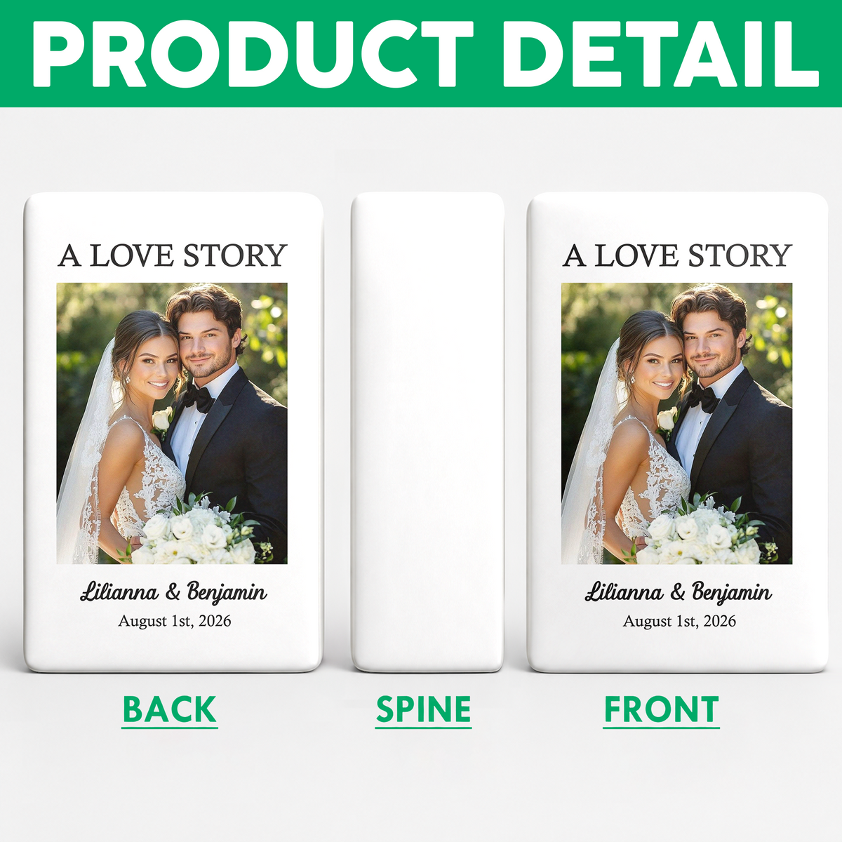 Custom Wedding Photo - A Love Story Book Vase Wedding Anniversary Gift CH07 180434