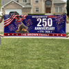 Personalized Family Name 1776-2026 250th Anniversary USA Patriotic Banner HA75 920728