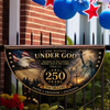 Personalized One Nation Under God 250th Anniversary  Non-Pleated Fan Flag LM32 669259