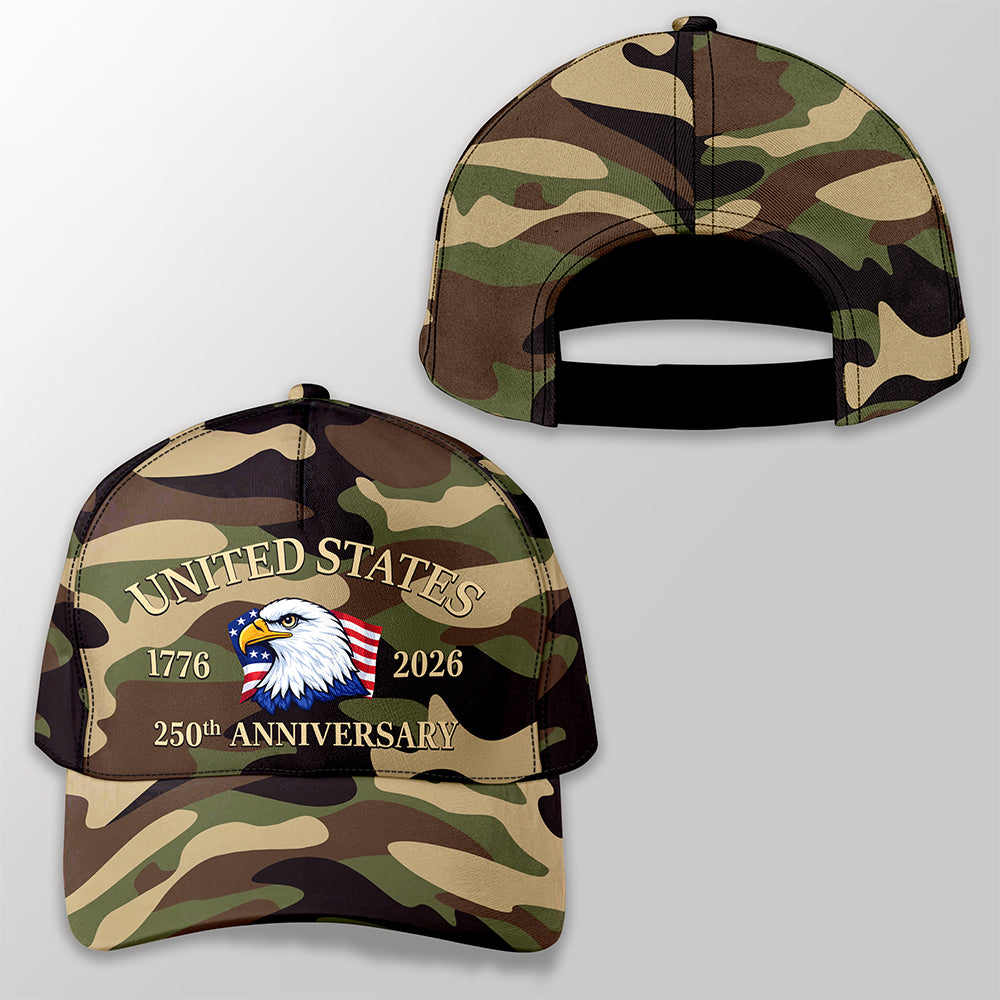 United State Of America 1776 - 2026 250th Anniversary AOP Cap TH10 169417