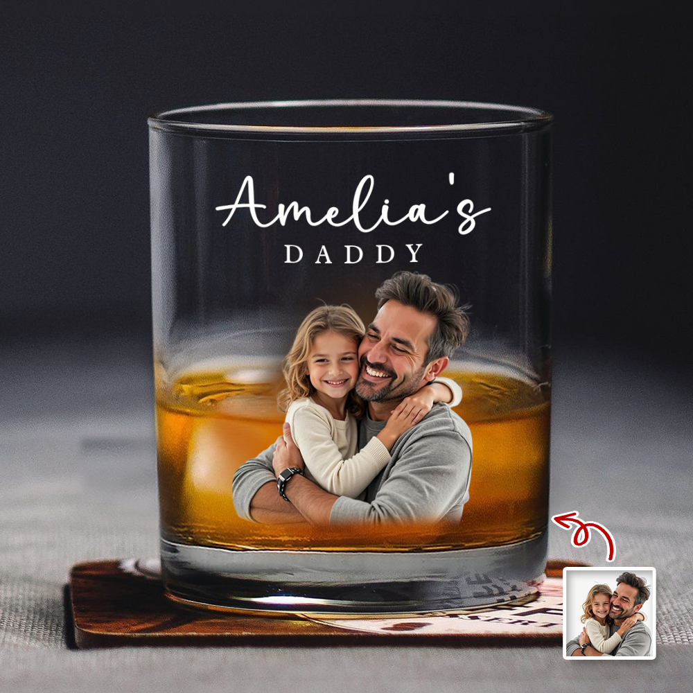 Custom Photo Whiskey Glass Gifts For Dad TH10 169839