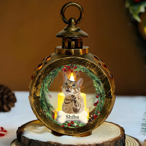 Custom Cat Photo - Personalized Custom Candlelight Lantern Ornament For Cat Lovers HO82 894938