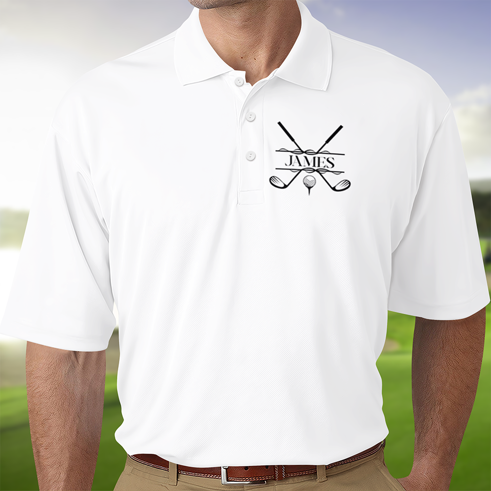 Custom Name With Golf Icon On Polo Shirt For Golfer TH10 898085